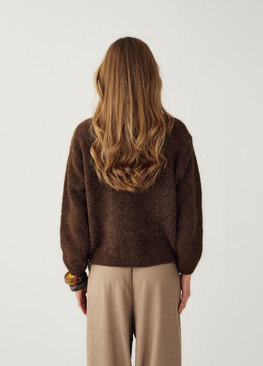 Noella - N-Mata Knit Cardigan 16580001 - 674 - Chocolate Cardigans 