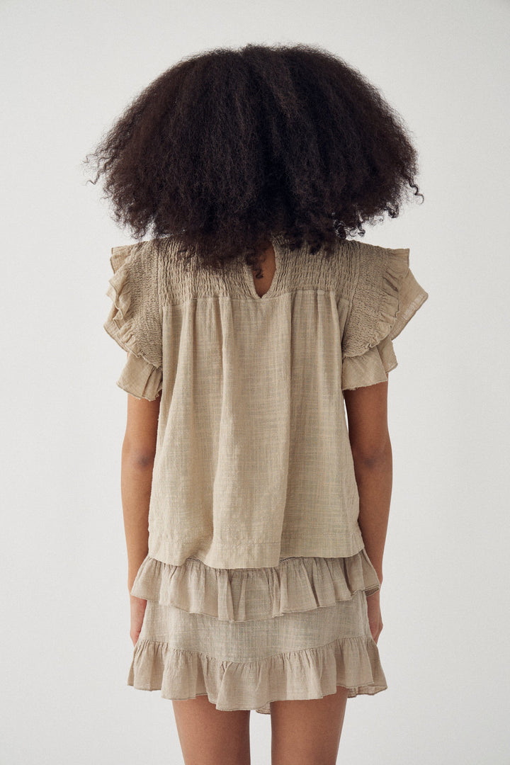 Noella - N-Maura Blouse 15710001 - 1454 - Grey Ivory Bluser 