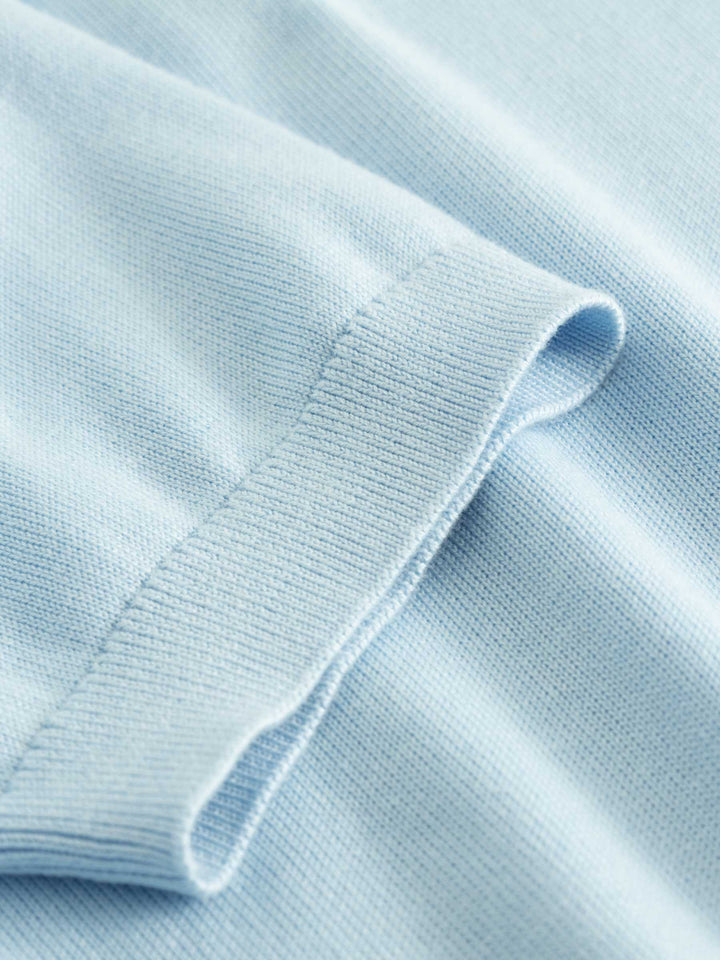 Noella - N-Maxine Ss Knit 14990003 - 975 - Air Blue Strikbluser 