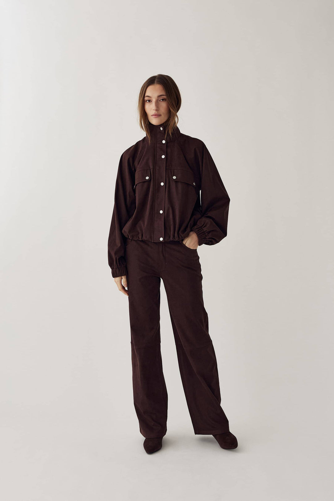 Noella - N-Melo Pants 14960004 - 1506 - Dark Chocolate Bukser 