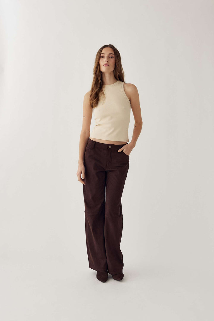 Noella - N-Melo Pants 14960004 - 1506 - Dark Chocolate Bukser 