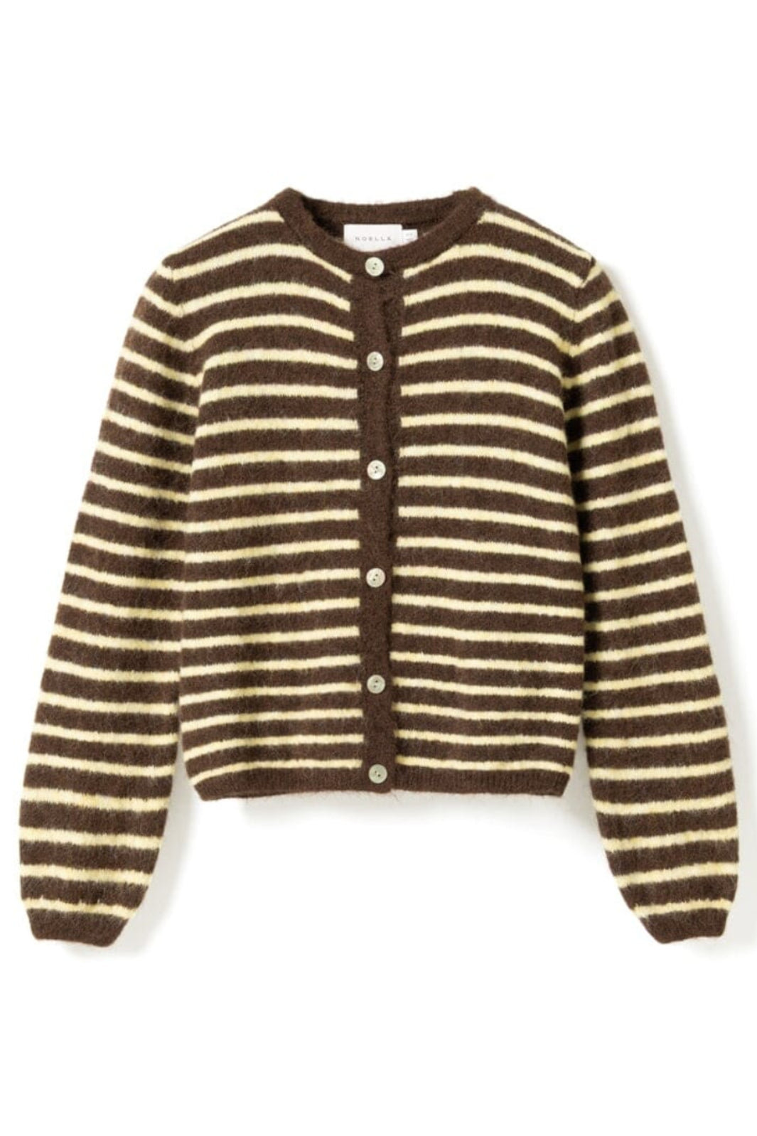 Noella - Kae Ss Knit Cardigan 12940086 - 173 - Coffee