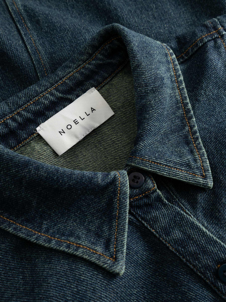 Noella - N-Micaiah Ss Blouse 15150004 - 1056 - Vintage Blue Wash Bluser 