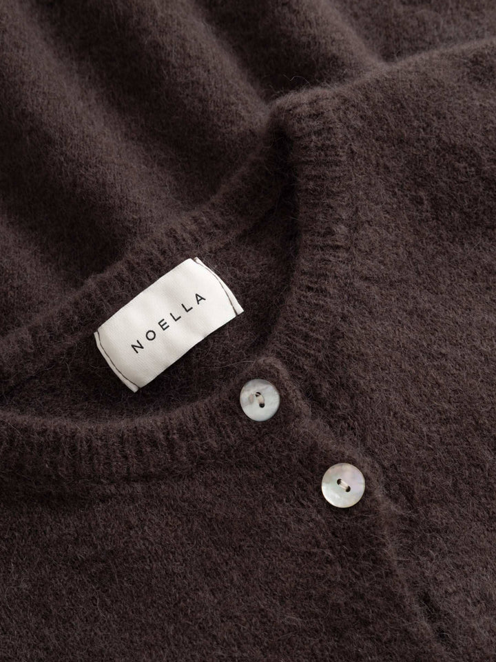 Noella - N-Numa Knit Cardigan 14900004 - 674 - Chocolate Cardigans 