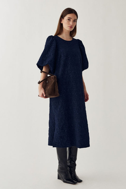 Noella - N-Pastis Long Dress 14840001 - 1213 - Navy Blue Kjoler 