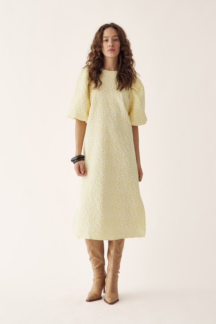 Noella - Reno Pastis Long Dress 11610005 - 990 - Buttercup Yellow Kjoler 