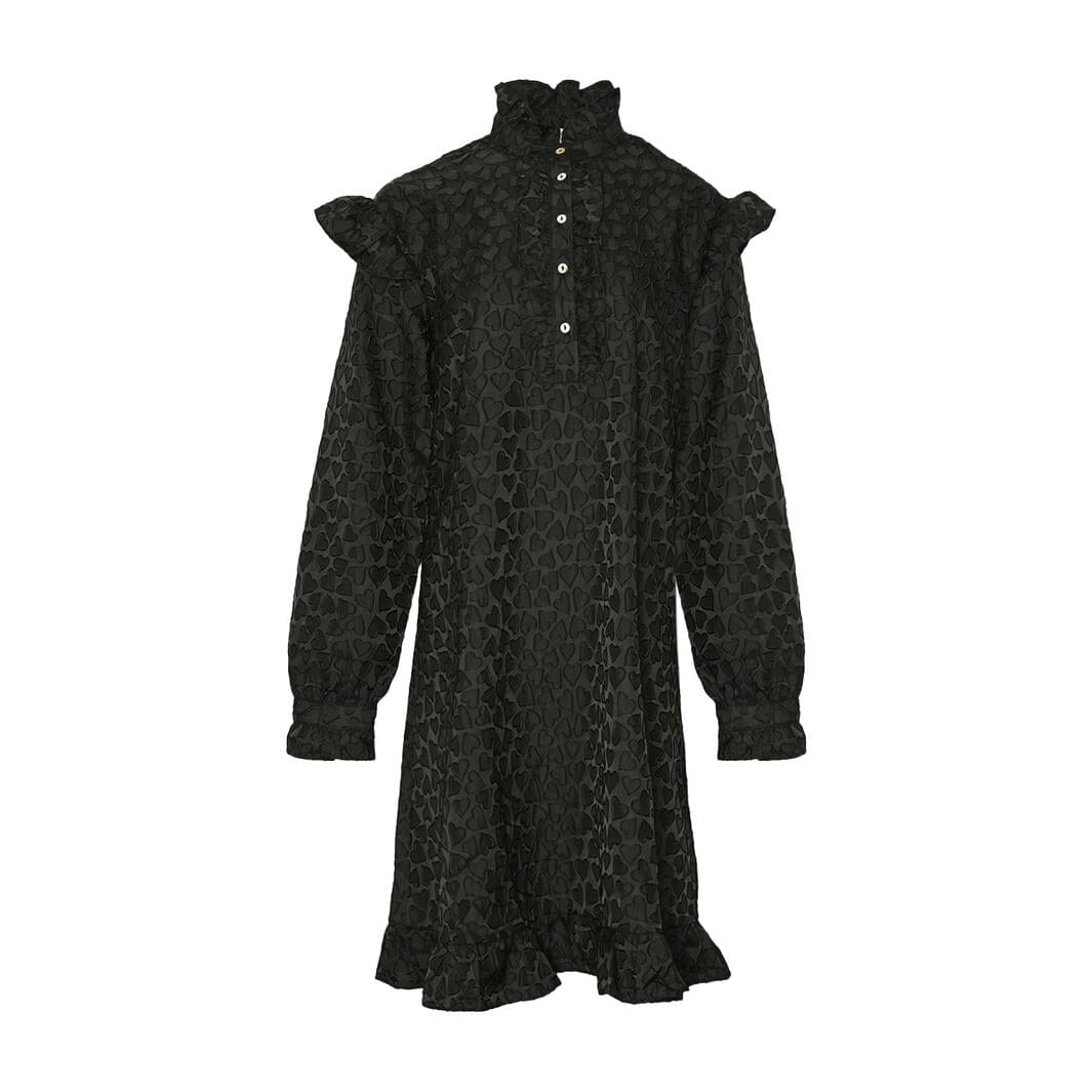 Noella - Reno Ruby Ruffle Dress 11740022 - 004 Black