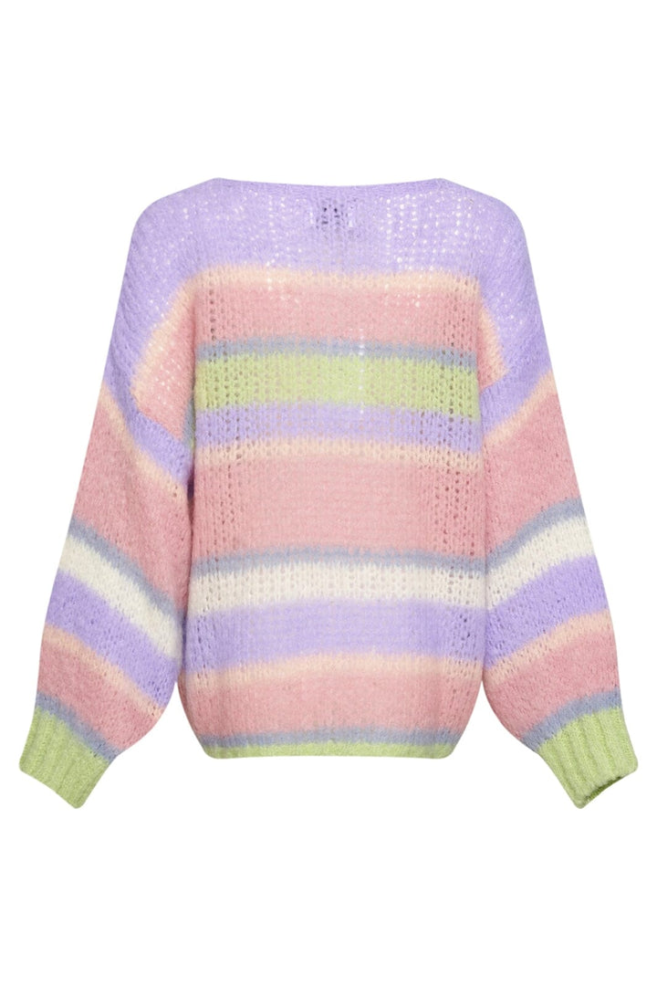 Noella - Rona Ella Knit Sweater - 904 Soft Pastel Mix Strikbluser 