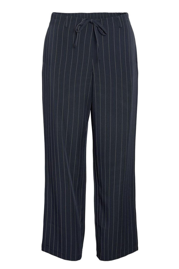 Noisy May - Nmella Nw Pinstripe Pants Fwd - 4896946 Navy Blazer White Bukser 