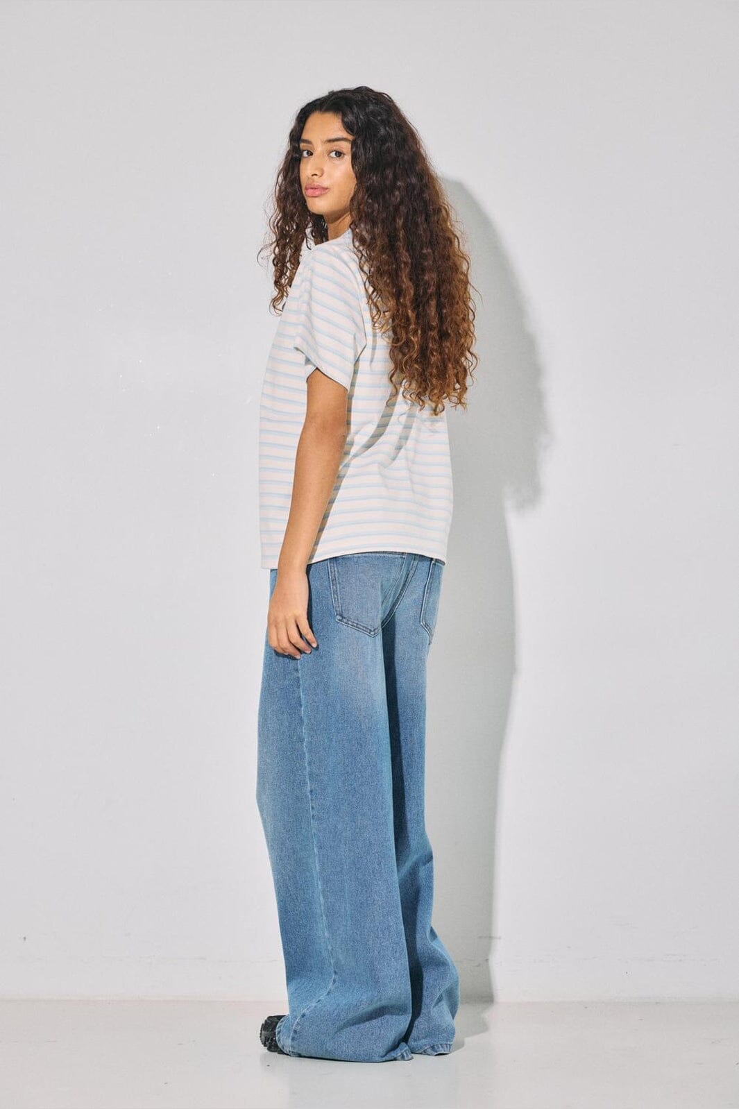 Noisy May - Nmember S/S T-Shirt - 5022083 Birch Cashmere Blue