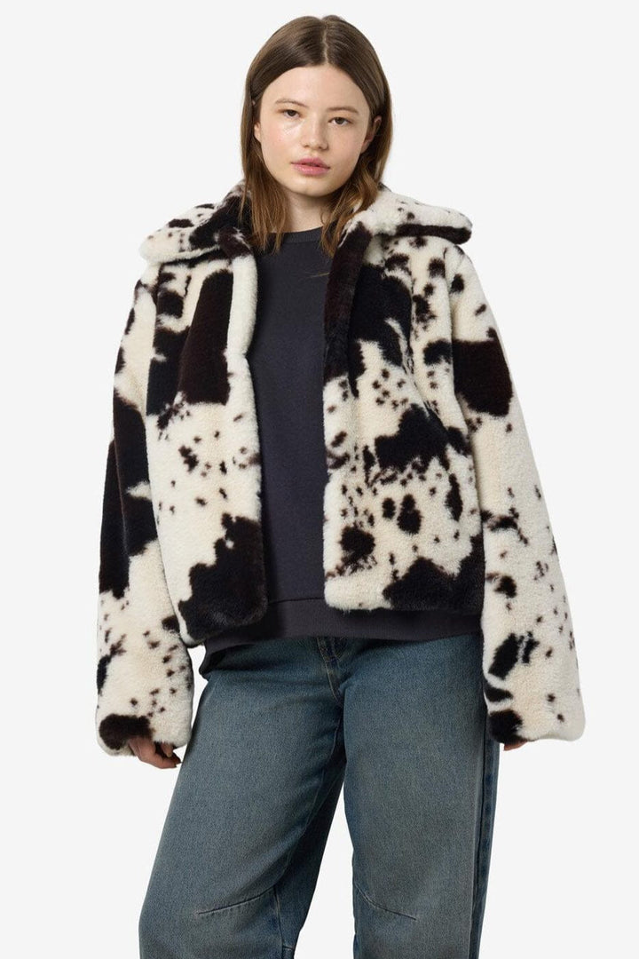 Noisy May - Nmeve Fur Jacket - 4847477 Birch Cow