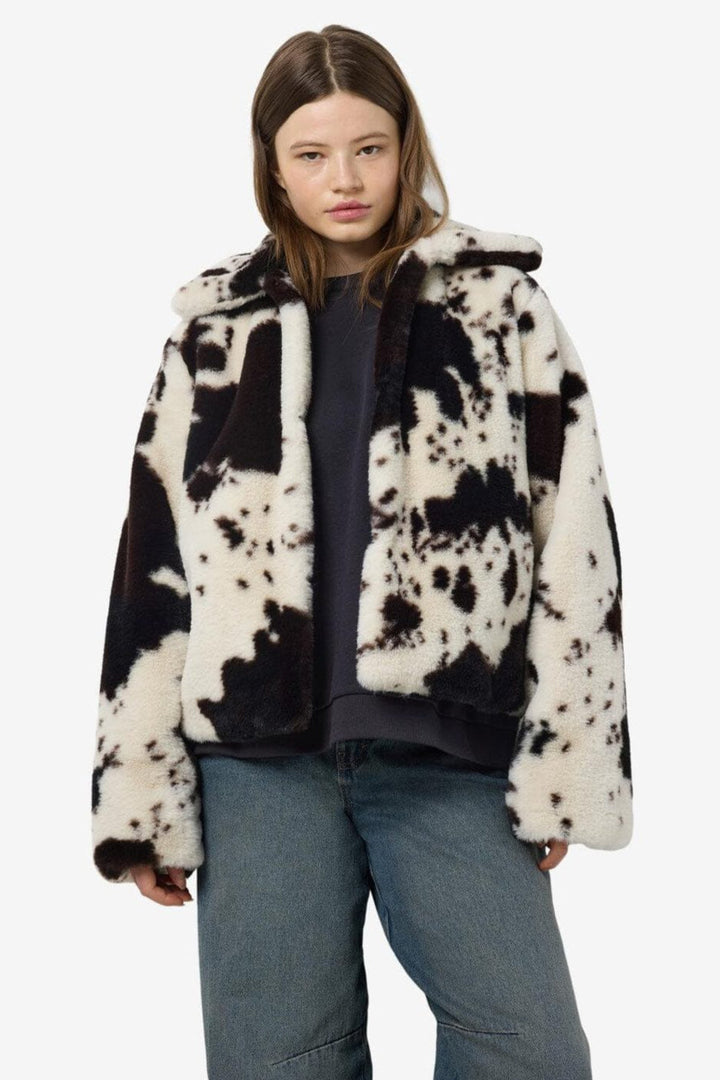 Noisy May - Nmeve Fur Jacket - 4847477 Birch Cow