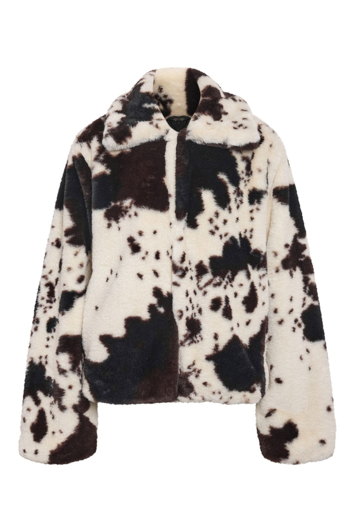 Noisy May - Nmeve Fur Jacket - 4847477 Birch Cow