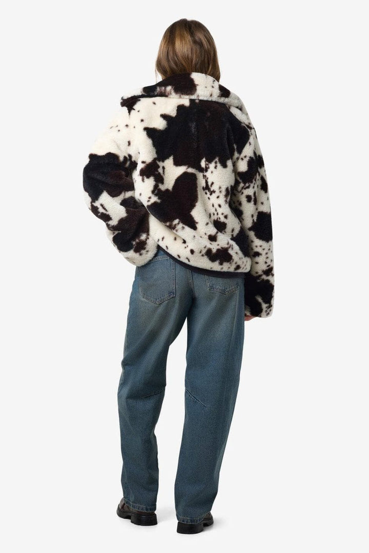 Noisy May - Nmeve Fur Jacket - 4847477 Birch Cow