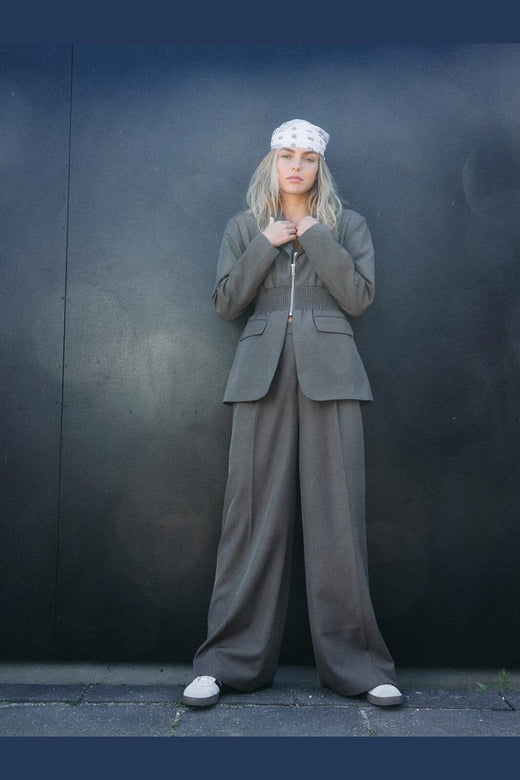 Noisy May - Nmiris N/W Tailored Pant - 4977573 Morel Melange