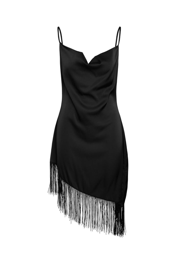 Noisy May - Nmjanet Singlet Fringe Dress - 5151735 Black