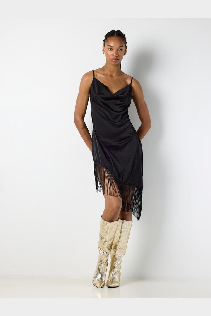 Noisy May - Nmjanet Singlet Fringe Dress - 5151735 Black