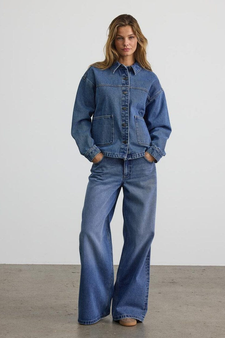 Noisy May - Nmkettie L/S Reg Jcket Vi557Mb - 4762456 Medium Blue Denim