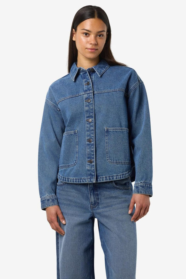 Noisy May - Nmkettie L/S Reg Jcket Vi557Mb - 4762456 Medium Blue Denim