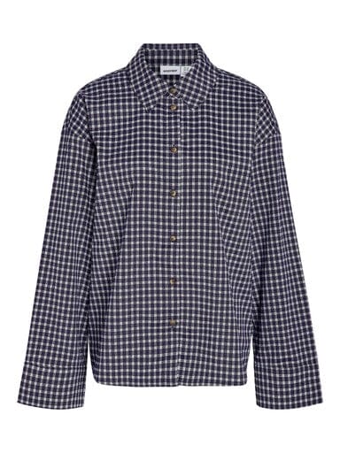 Noisy May - Nmkilah L/S Scarfshirt - 5255182 Navy Blazer Birch Tørklæder 