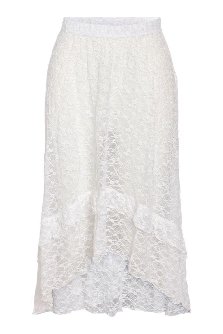 Noisy May - Nmlacey Nw Midi Skirt - 4755476 Bright White Nederdele 