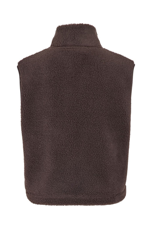Noisy May - Nmmasey Short Teddy Vest - 5138440 Chocolate Brown