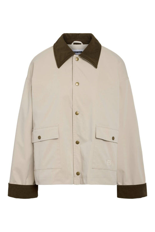 Noisy May - Nmnora Corduroy Collar Jacket - 4679979 Silver Lining Morel