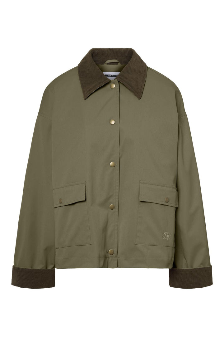 Noisy May - Nmnora Corduroy Collar Jacket - 4733511 Kalamata Morel