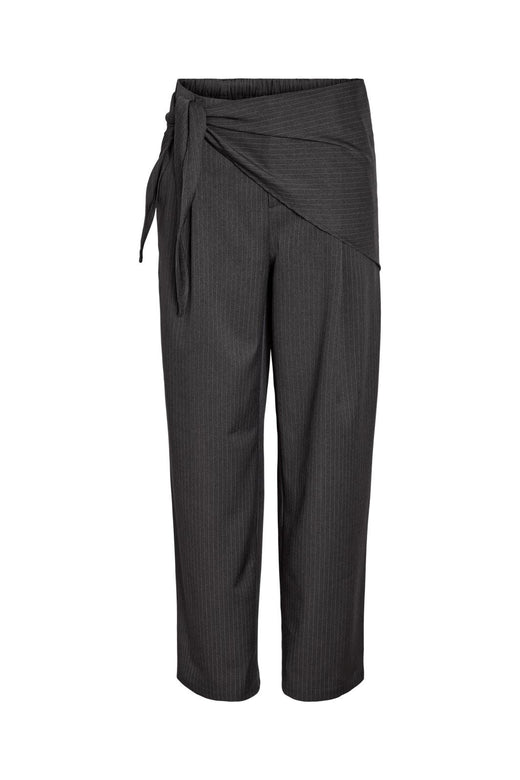 Noisy May - Nmpine Pinstripe Scarf Pant Tnt/20 - 5213288 Charcoal Gray Pinstripe