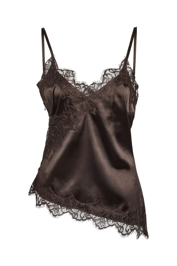 Noisy May - Nmsofie S/L Satin Top - 5079330 Chocolate Brown