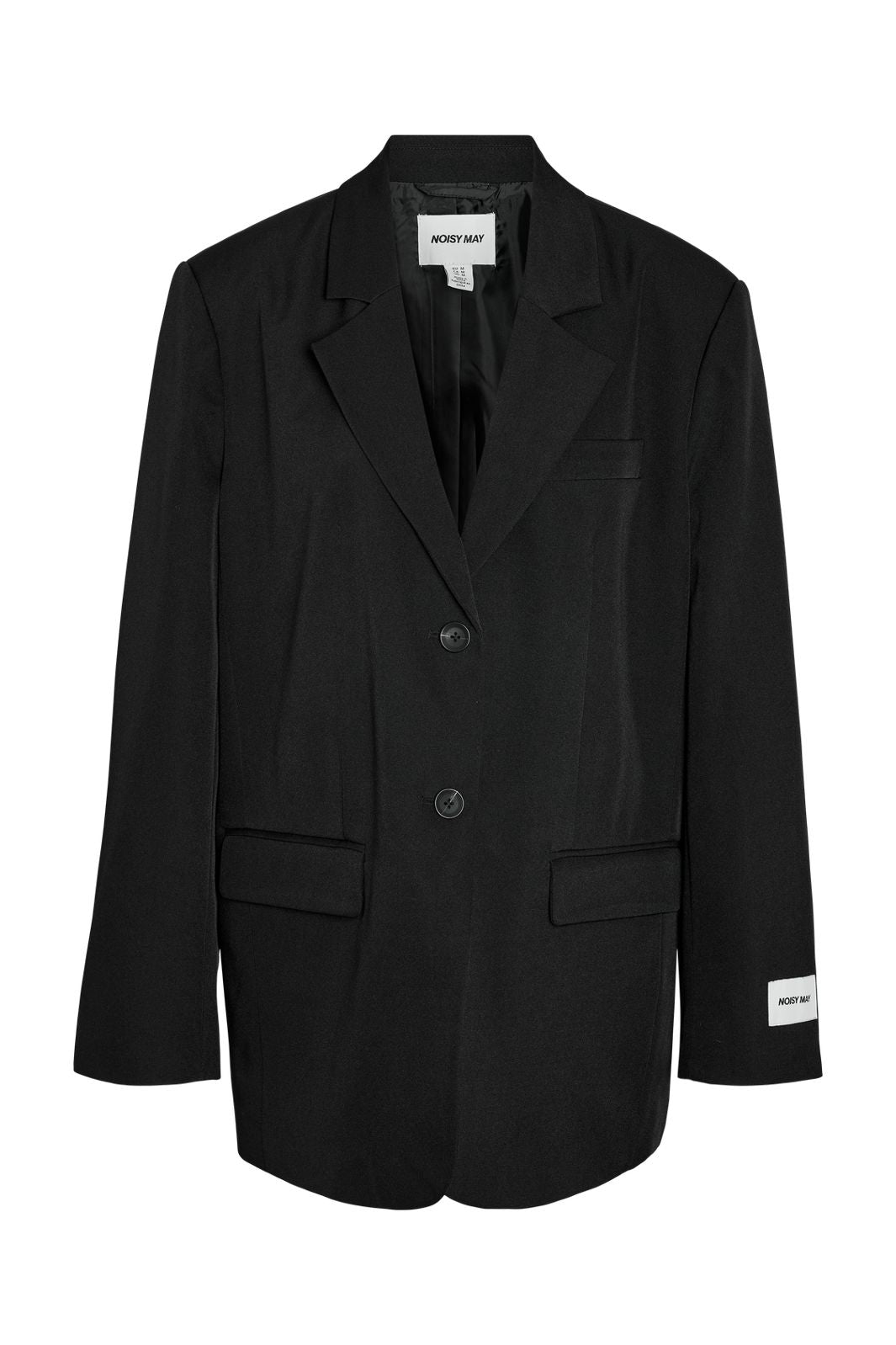 Noisy May - Nmsteff Oversize Label Blazer - 5124987 Black