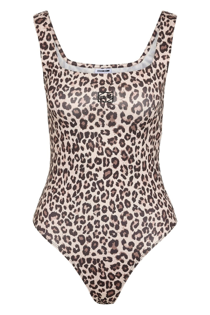 Noisy May - Nmteresa S/L Bodysuit - 4880256 Birch Brown Leo