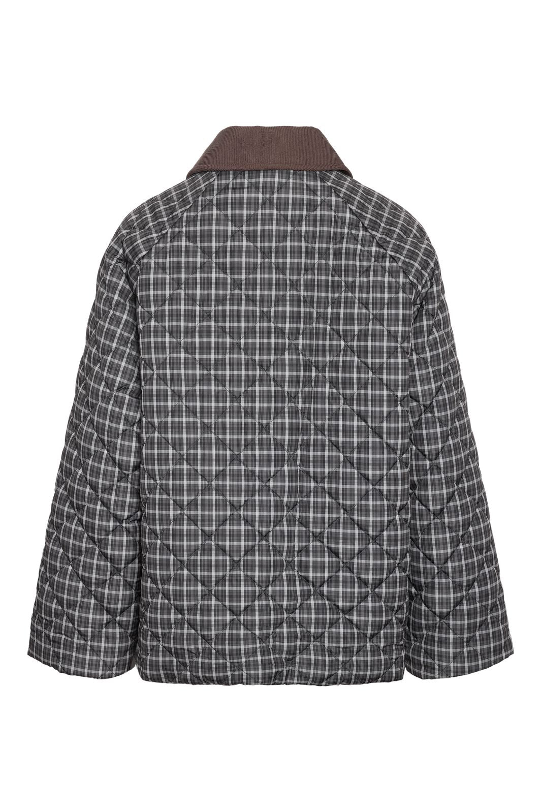 Noisy May - Nmvalley Quilted Jacket Dd Fwd - 4896959 Birch Obsidian