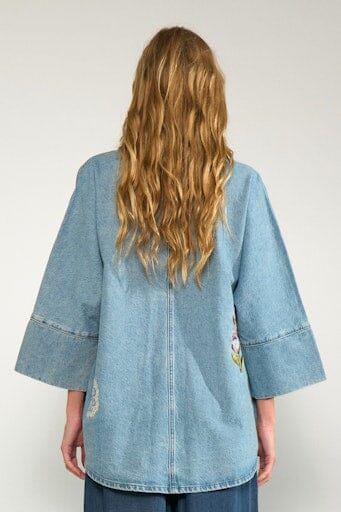 Nümph - Nudenma Oversize Shirt 707234 - Medium Blue Denim Skjorter 