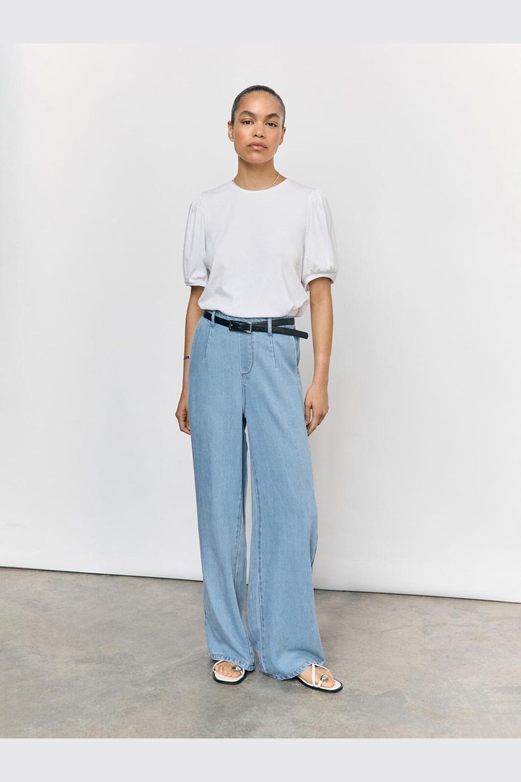 Object - Objframe Lisa Wide Pant - 4673156 Light Blue Denim