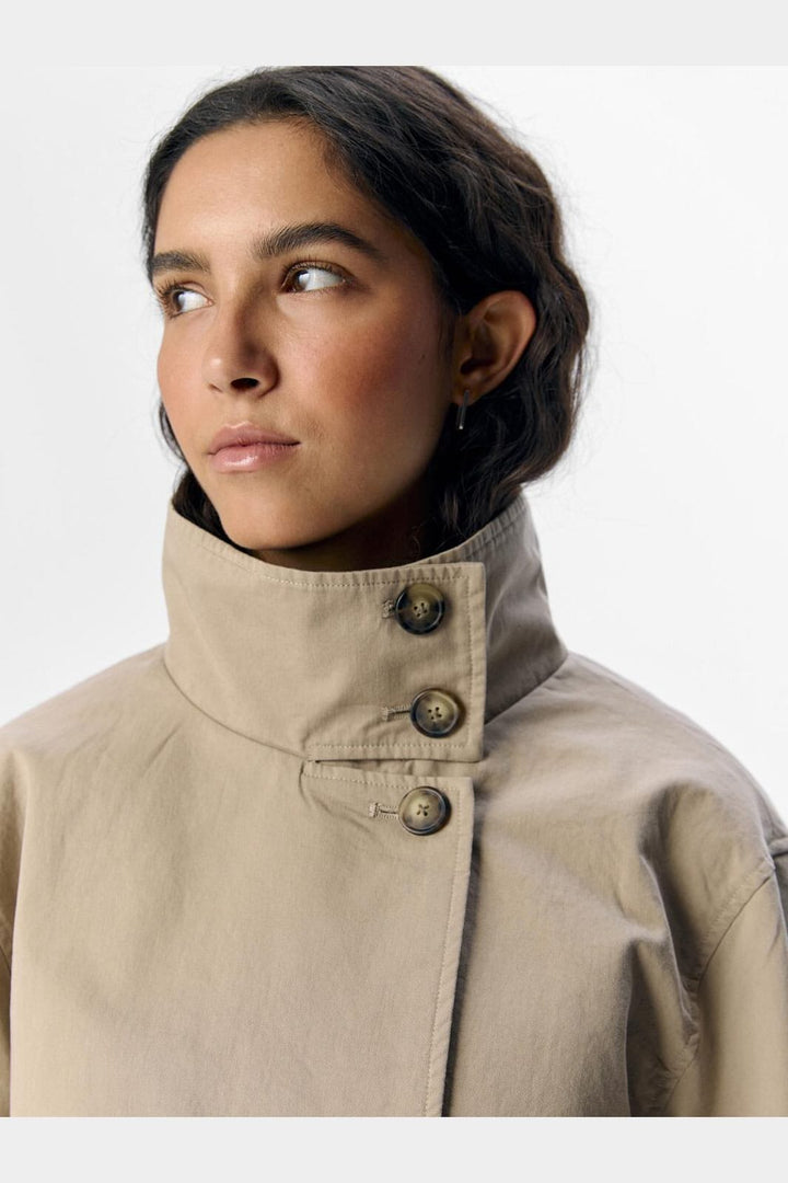 Object - Objgro Re Short Jacket - 4668396 Desert Taupe