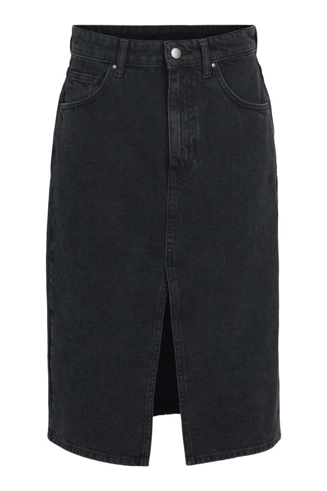 Object - Objharlow Midi Denim Skirt - 4464887 Black Nederdele 