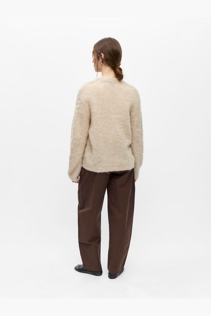 Object - Objharry L/S Lo Knit Cardigan - 5066746 Birch Melange