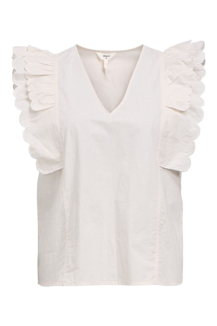 Object - Objhope Papaya Nour S/S Top - 4805979 White Sand