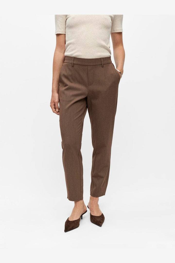 Object - Objlisa Slim Pant - 5103994 Carafe Melange
