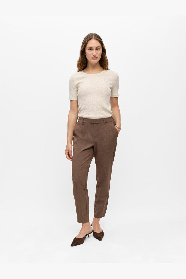 Object - Objlisa Slim Pant - 5103994 Carafe Melange