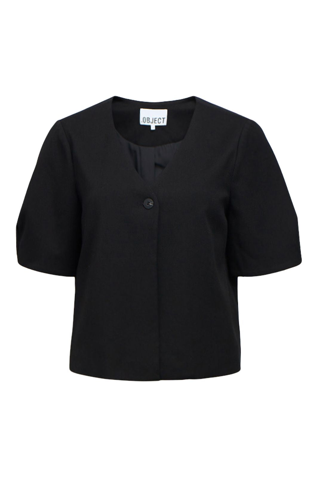 Object - Objlisa S/S Re Top - 4911794 Black