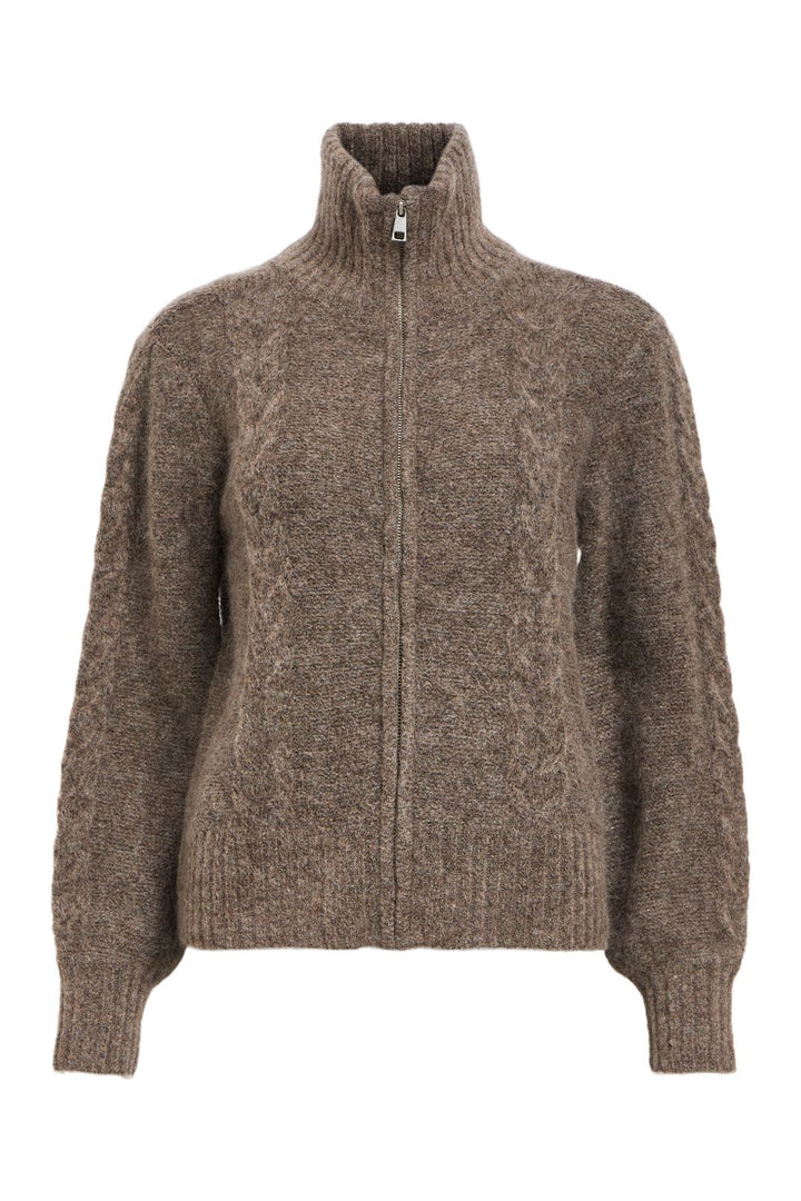 Object - Objnete Lo Knit Cardigan - 4601882 Morel Melange