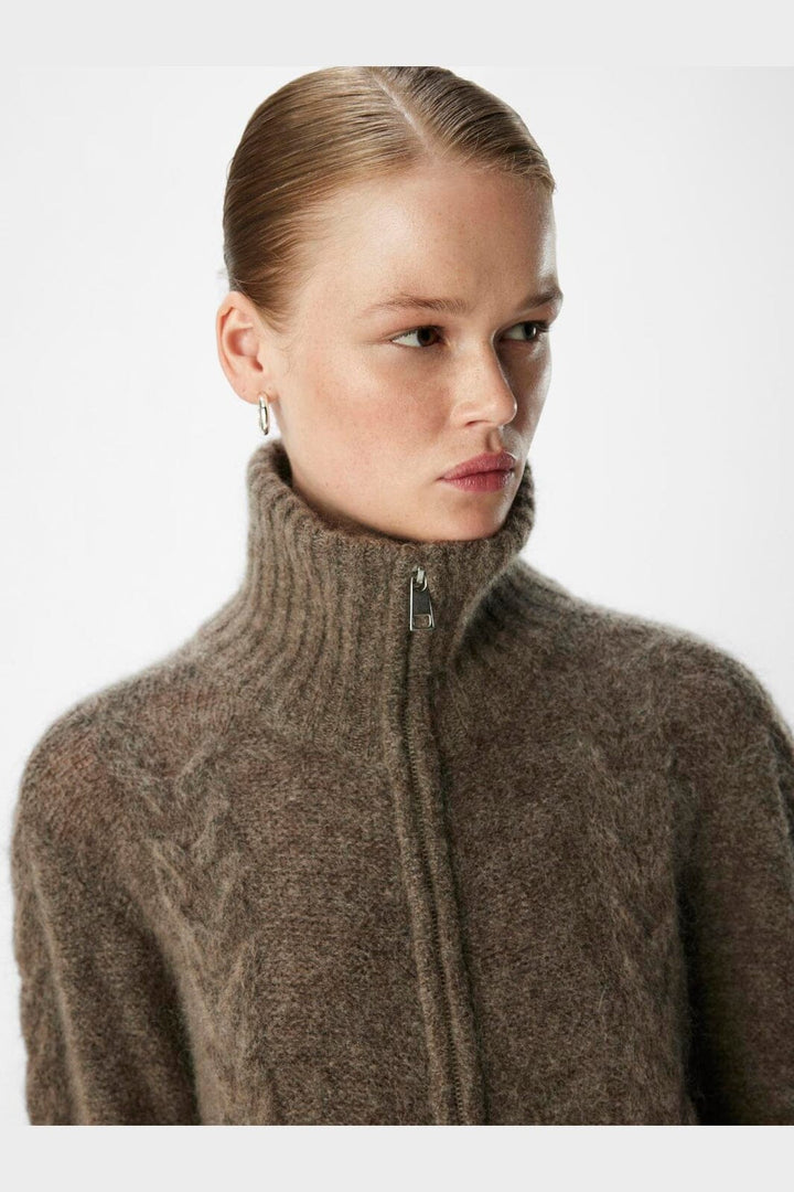 Object - Objnete Lo Knit Cardigan - 4601882 Morel Melange