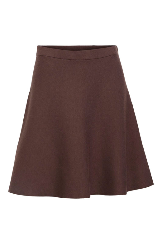 Object - Objreynard Short Knit Skirt - 4886427 Seal Brown