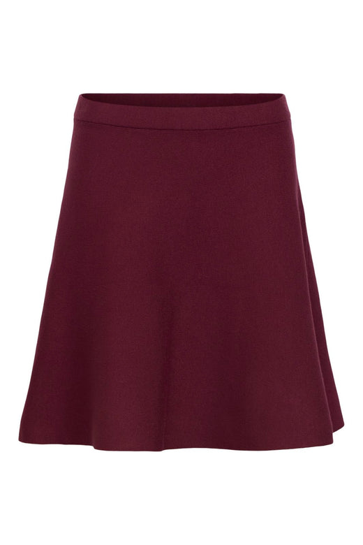 Object - Objreynard Short Knit Skirt - 5131844 Windsor Wine