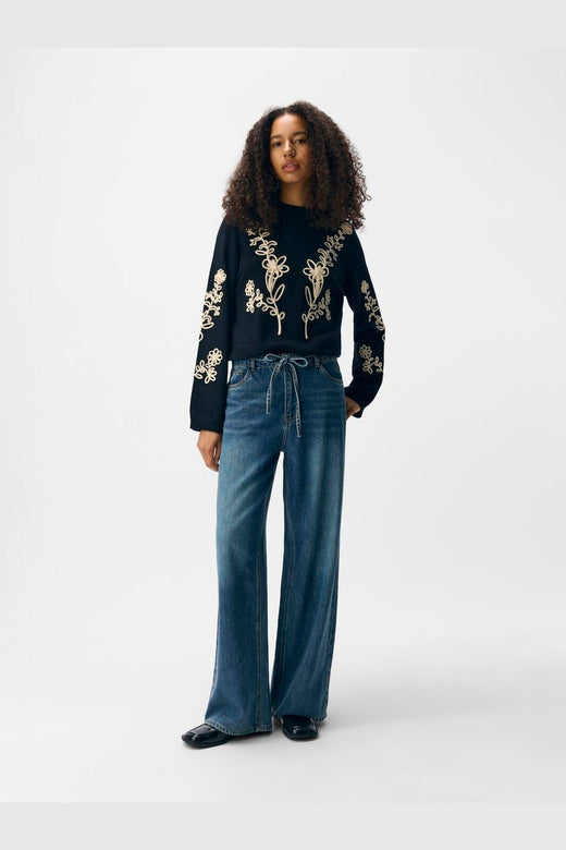Object - Objrosie Wide Jeans - 4797865 Medium Blue Denim