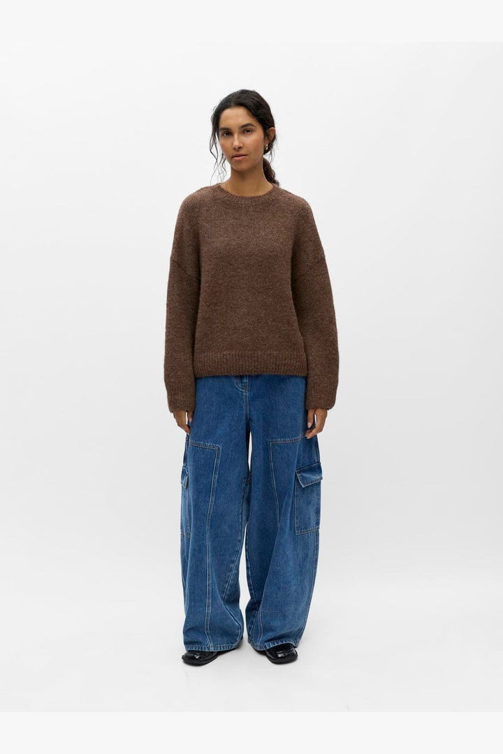 Object - Objsaggia Ls Lo Pullover - 5091392 Carafe Melange