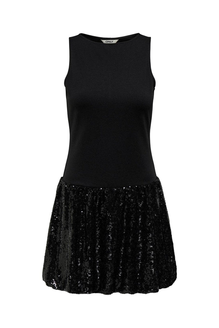 Only - Oha Sl Sequins Balloon Dress - 5046446 Black
