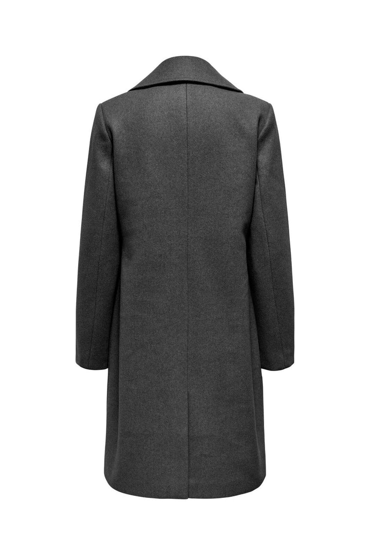 Only - Onladina Long Coat Cc - 4852110 Dark Grey Melange